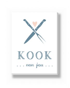 Canvas - Kook Van Jou – gepersonaliseerde canvas print van Printcandy