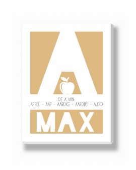 Canvas - Letterprint – gepersonaliseerde canvas print van Printcandy