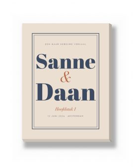 Canvas - Ons Verhaal – canvas Canvas - Ons Verhaal – gepersonaliseerde canvas print van Printcandy