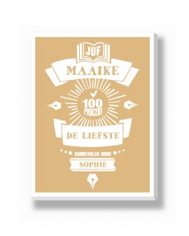 Canvas - Juf en Meester