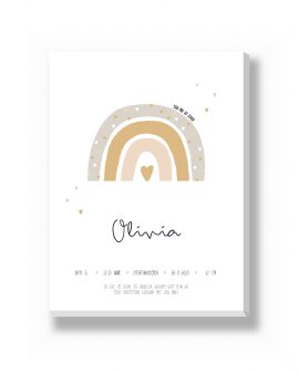 Canvas - Regenboog – gepersonaliseerde canvas print van Printcandy