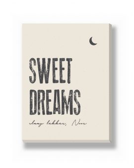 Canvas - Slaap Zacht – canvas Canvas - Slaap Zacht – gepersonaliseerde canvas print van Printcandy