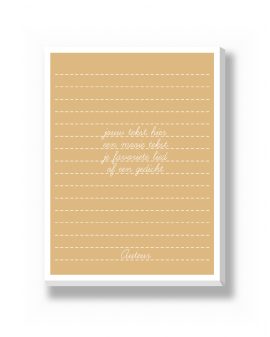 Canvas - Songtext – gepersonaliseerde canvas print van Printcandy