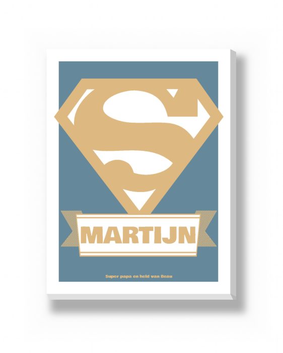 Canvas - Superheld – canvas Canvas - Superheld – gepersonaliseerde canvas print van Printcandy