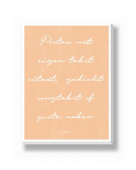 Canvas - Tekst Citaat – canvas Canvas - Tekst Citaat – gepersonaliseerde canvas print van Printcandy