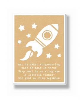 Canvas - To the Moon – gepersonaliseerde canvas print van Printcandy