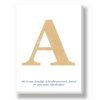 Canvas - Typografische Letter – canvas Canvas - Typografische Letter – gepersonaliseerde canvas print van Printcandy