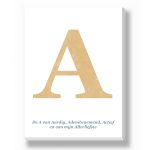 Canvas - Typografische Letter