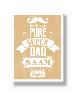 Canvas - Vaderdag - Superdad – gepersonaliseerde canvas print van Printcandy