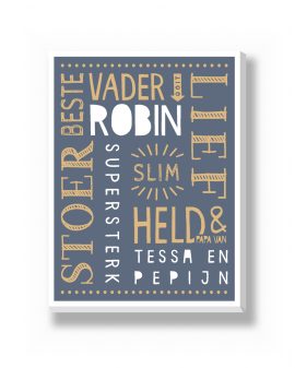 Canvas - Voor Papa en Mama – gepersonaliseerde canvas print van Printcandy