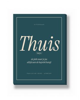 Canvas - Woord met Uitspraak – canvas Canvas - Woord met Uitspraak – gepersonaliseerde canvas print van Printcandy