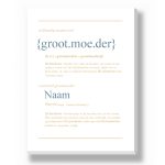 Canvas - Woordenboek met Definitie