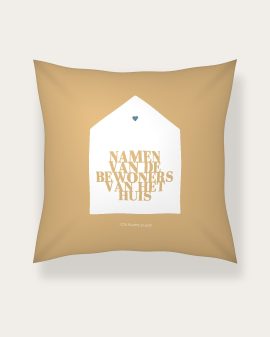 Privé: Familiekussen – Huis met Namen - Printcandy