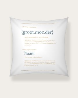 Familiekussen – Woordenboek - Printcandy