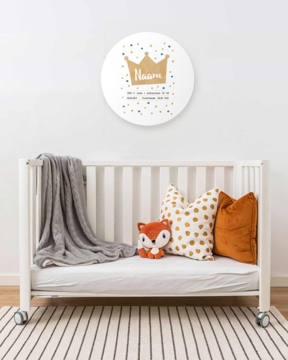 Geboorte Muurcirkel – Prinses - Printcandy