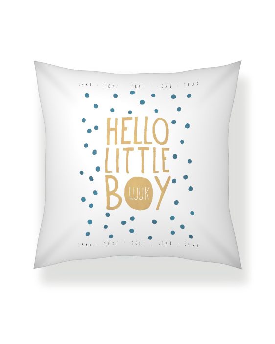 Geboortekussen – Hello Little Boy Geboortekussen – Hello Little Boy - Printcandy