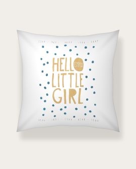 Geboortekussen – Hello Little Girl - Printcandy