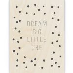 Hout Poster – Confetti met Eigen Tekst