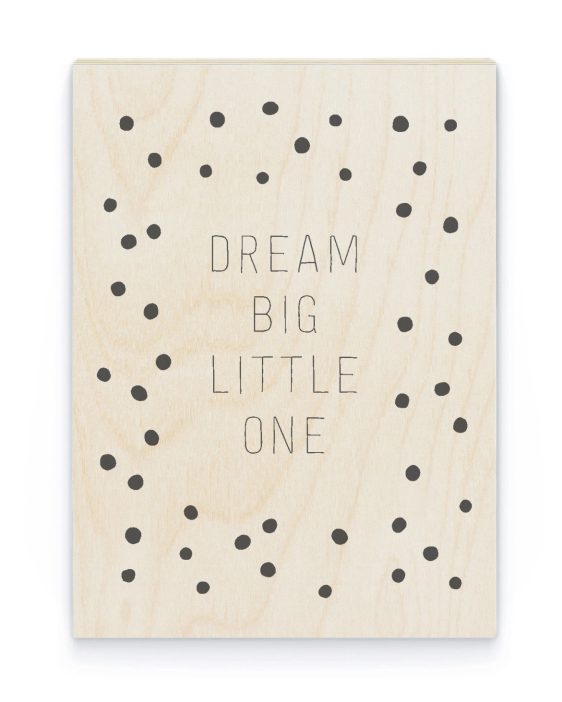 Hout Poster – Confetti - Eigen Tekst - Printcandy
