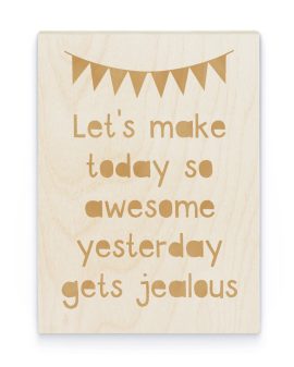 Hout Poster – Eigen Tekst en Lettertype Hout Poster – Eigen Tekst en Lettertype - Printcandy