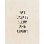 Hout Poster – Eigen Tekst