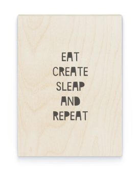 Hout Poster – Eigen Tekst Hout Poster – Eigen Tekst - Printcandy