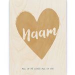 Hout Poster – Hart