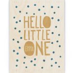 Hout Poster – Hello Little One