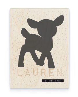 Hout Poster – Hertje Hout Poster – Hertje - Printcandy