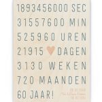 Hout Poster – Huwelijk Jubileum