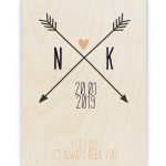 Hout Poster – Initialen