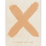 Hout Poster – Kiss Poster X
