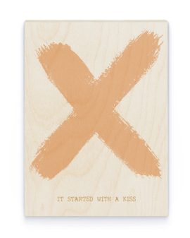 Hout Poster – Kiss Poster X Hout Poster – Kiss Poster X - Printcandy