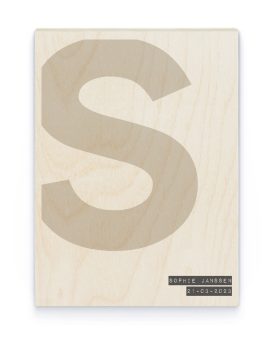 Hout Poster – Letter of Cijfer - Printcandy
