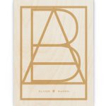 Hout Poster – Love Letters