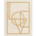 Hout Poster – Love met Namen