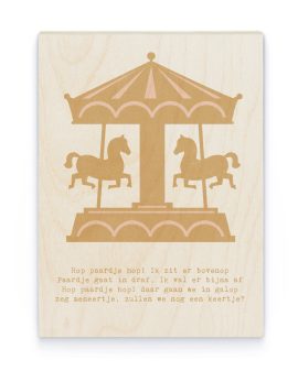 Hout Poster – Naamposter Kinderkamer - Printcandy