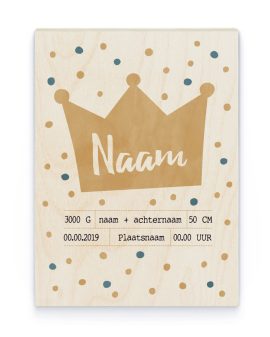 Hout Poster – Prinses - Printcandy