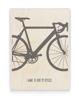Hout Poster – Racefiets Hout Poster – Racefiets - Printcandy
