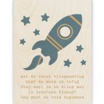 Hout Poster – Raket