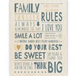 Hout Poster – Familie Regels