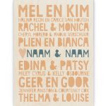 Hout Poster – Vriendin BFF