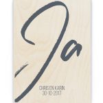 Hout Poster – Yes I Do!