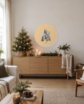 Privé: Kerst Muurcirkel – Bomenbos - Printcandy