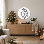 Kerst Muurcirkel – Dreaming of a White X-Mas