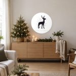 Kerst Muurcirkel – Silhou-Hertje