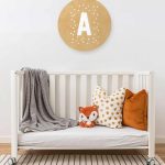 Kinderkamer Muurcirkel – ABC Letter met Confetti