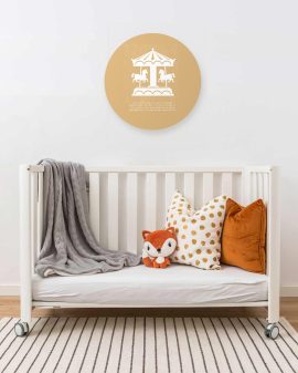 Privé: Kinderkamer Muurcirkel – Carrousel - Printcandy