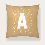 Kinderkussen – ABC Letter met Confetti