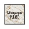 Statement Art – Champagne Please – Velours in alu lijst zwart Statement Art – Champagne Please – Velours in alu lijst zwart - Printcandy